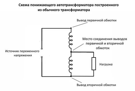 Понижающий трансформатор обмотки