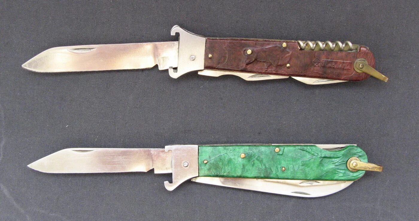 Нож охотничий ЗУБР 1993 года. Советские ножи. Советские раскладные ножи. Складные ножи СССР.