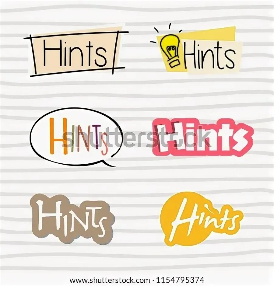Hint text. Hints.