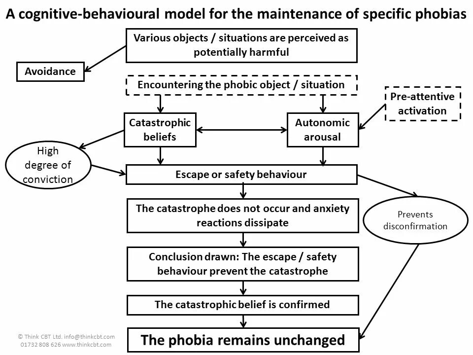 Specific Phobia. Модель паники Кларк. Cognitive Behaviorism model. Model behaviour