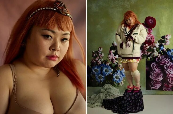 Толстые азиатки устроили фотосессию и продемонстрировали свои прелести