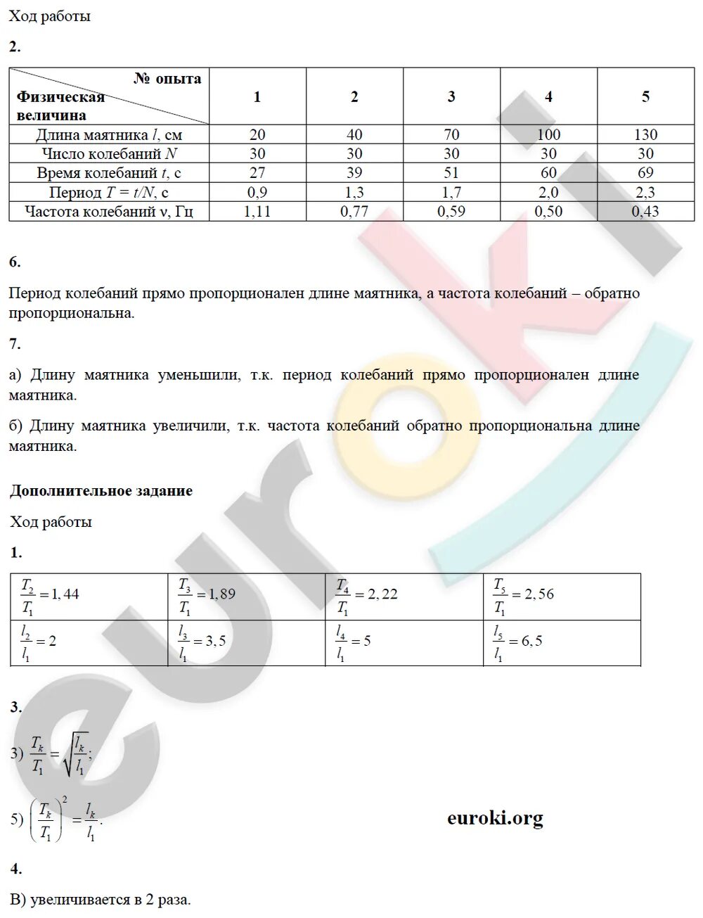 Лабораторная работа по физике 9 номер 3