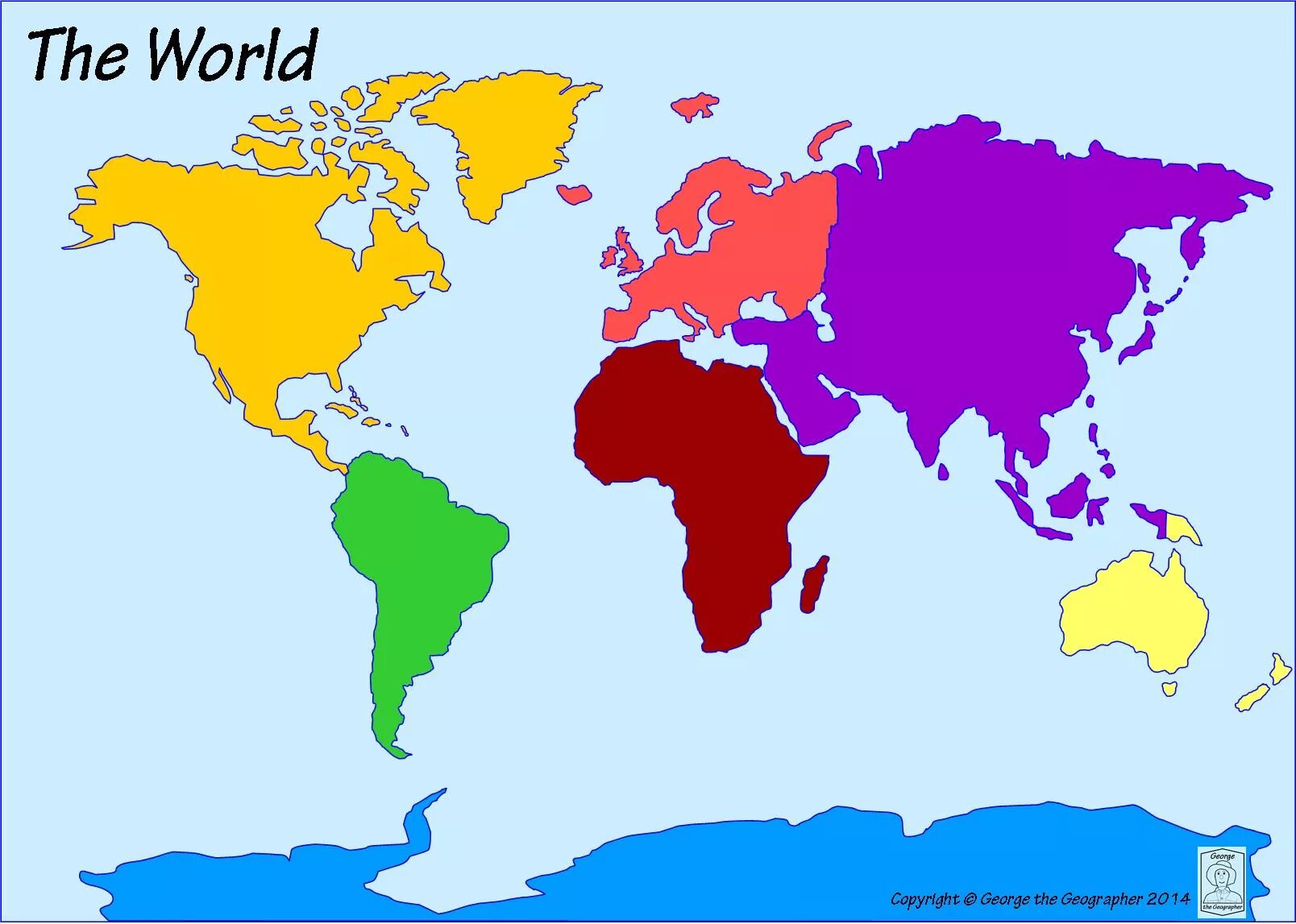 Семь континентов. Карта континентов. Изображения материков для детей. Континент Азии и Африки.