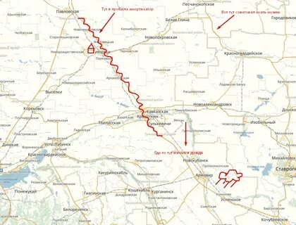 Крыловская на карте