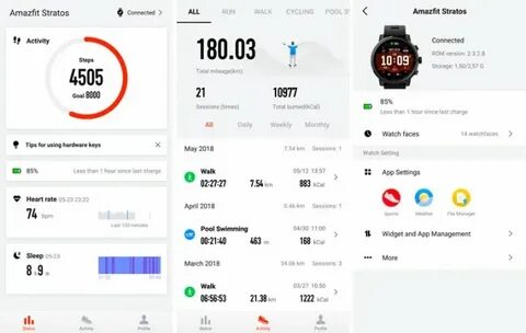 Приложения для amazfit stratos