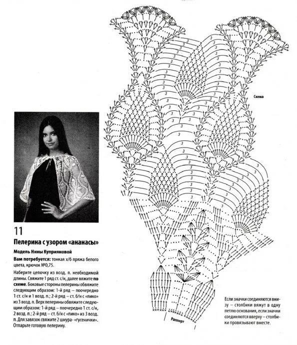 Пелерина крючком для женщин схемы вязания. Воротник-пелерина крючком схема. Схемы вязание крючком накидки. Вязаная шаль - пелерина крючком схема. Схемы вязание крючком накидки.