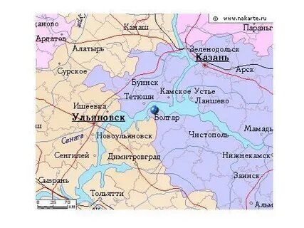 Где находится город булгар на карте