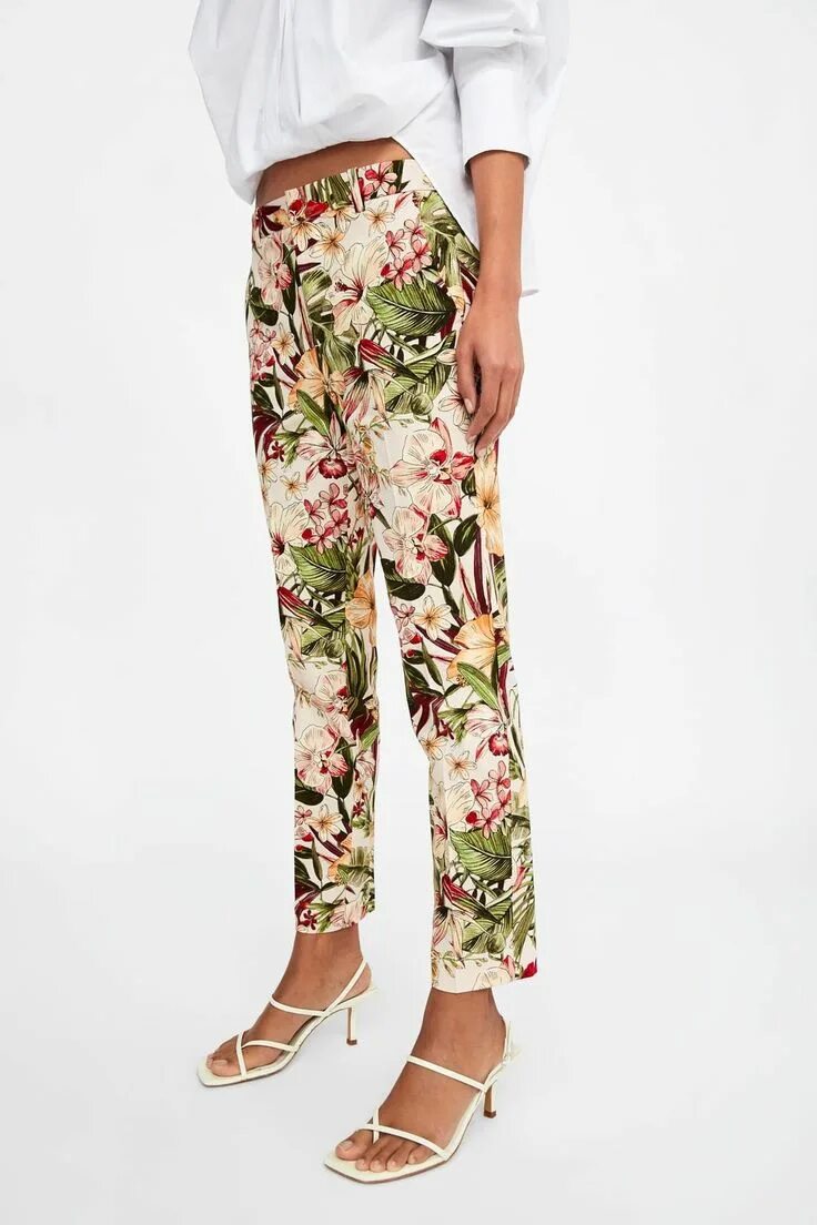Широкие штаны с принтом, 20 модных образов на лето 2015 Patterned pants outfit, 