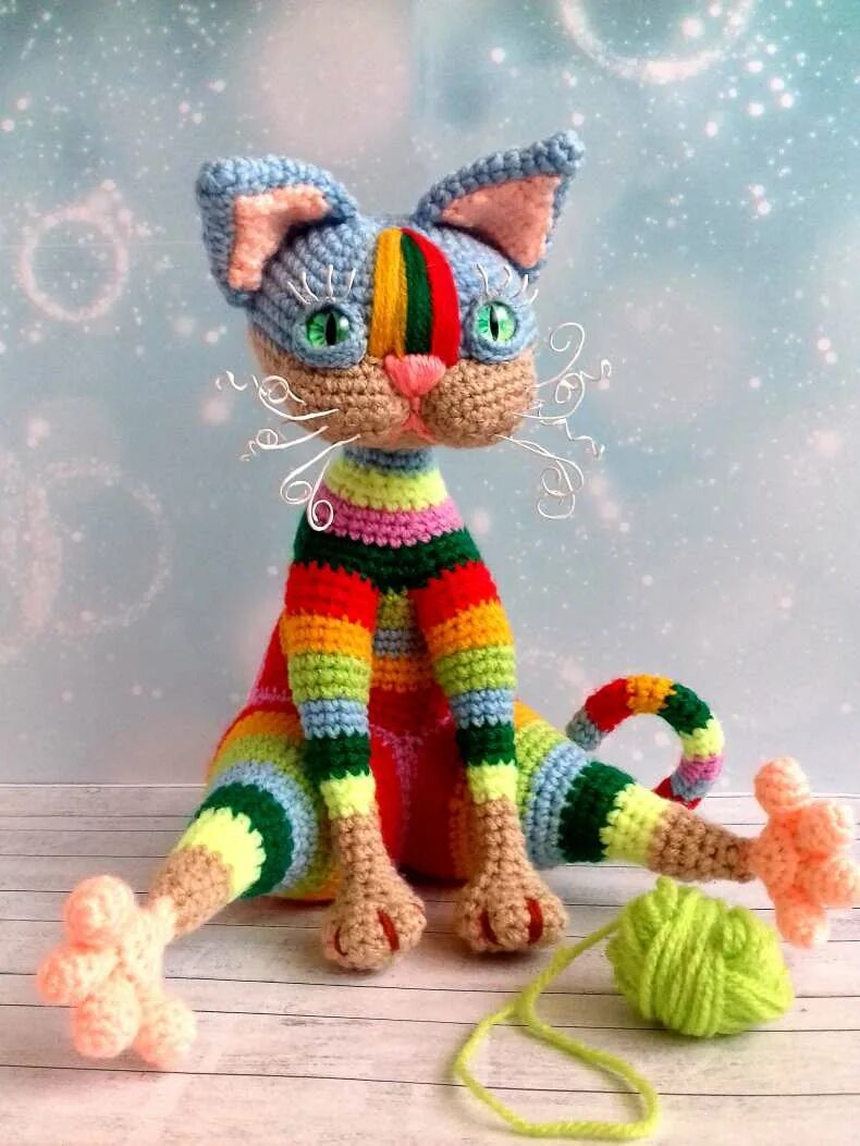 Как вязать кошку