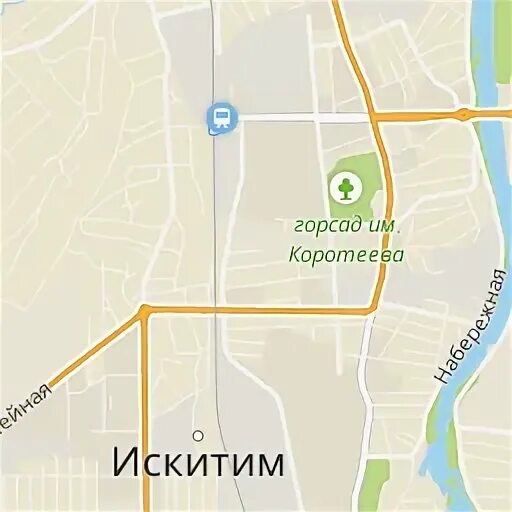 Карта искитима