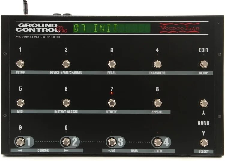Midi device. Voodoo lab ground control. ground midi control. контрольная панель для электрогитары. voodoo lab ground control pro размеры.