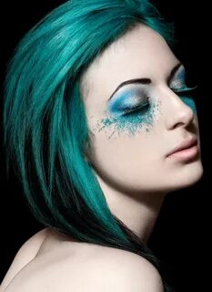 Eye color blue hair color