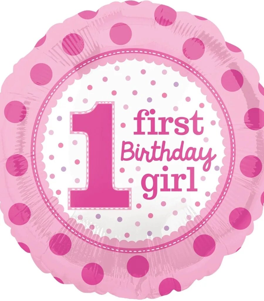 Круг с днем рождения девочка моя. Шар круг фольга 1 first birthday. фольгированный шар first birthday. шар фольга розовая круг 1 годик. 1 годик шар фольга.