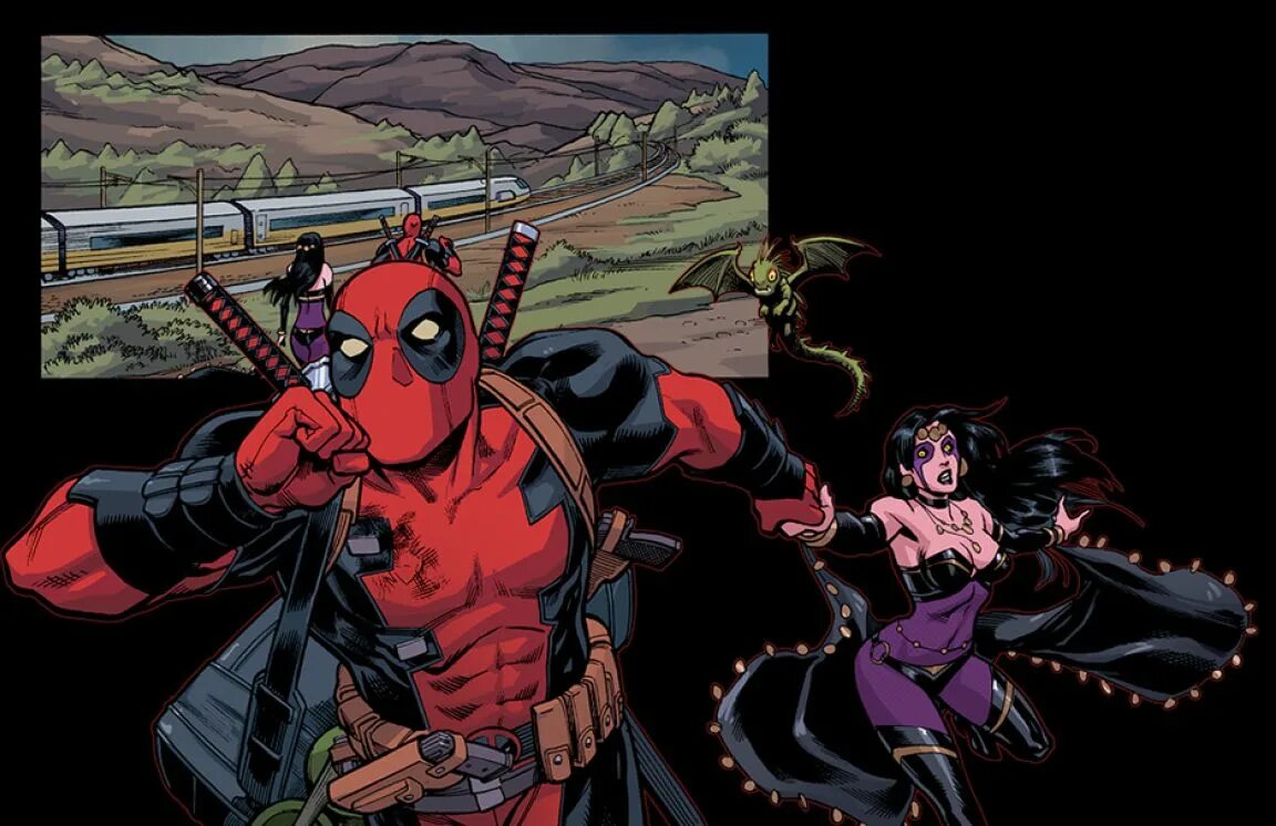 Deadpool and kingpin animation