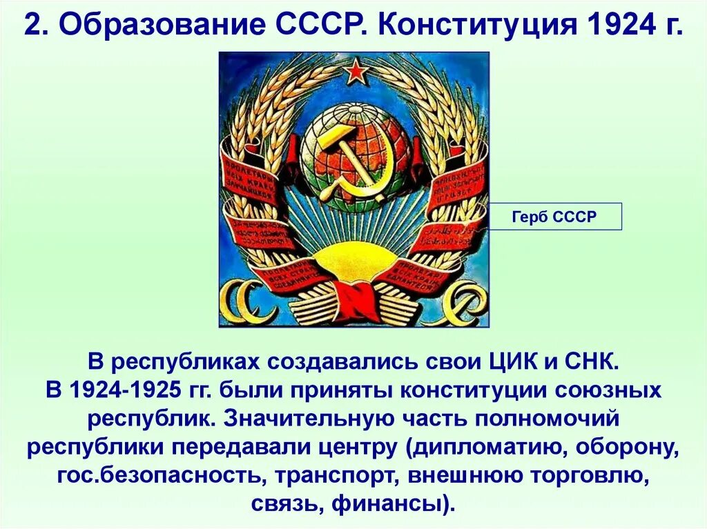 В конституции 1924 г был провозглашен. Образование СССР 1924. Конституция СССР 1924. Образование СССР Конституция СССР. Образование СССР Конституция 1924 г.