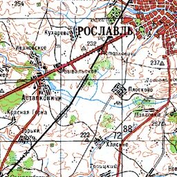 Карта рославля