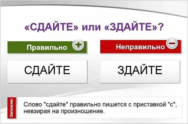 Есть слово сдавать