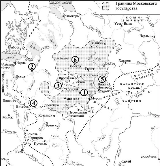 Какое княжество обозначало на карте цифрой 10. Удельная карта Московского княжества. Московское княжество карта ОГЭ. Московское княжество при Данииле Московском карта. Московское княжество в 15 веке.