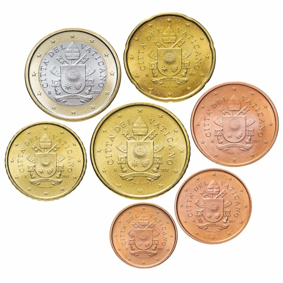 Хорватия евро 2023 монеты. Набор монет евро Ватикан. Монетка 1 евро. Ватикан набор евро.