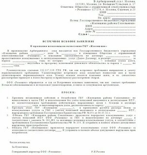 Встречный иск все иски