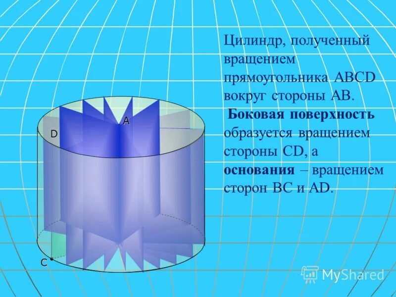 Получить цилиндр в результате вращения прямоугольника. Цилиндр и цилиндрическая поверхность. Вращающийся цилиндр. Цилиндр вращением прямоугольника. Вращение прямоугольника вокруг стороны.