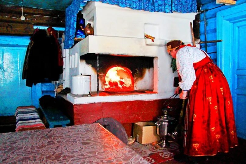 Печь в русской деревне