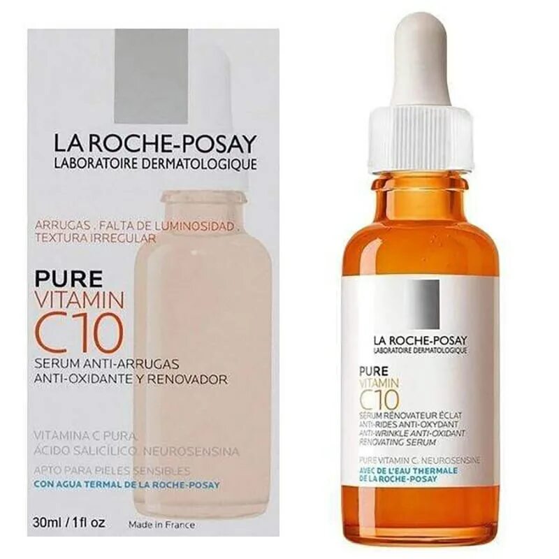 La roche posay pure vitamin. Pure Vitamin c 10 Serum, la Roche-Posay. La Roche-Posay Pure Vitamin c10. La Roche-Posay Pure Vitamin c10 10 мл. Сыворотка la Roche Posay c10.