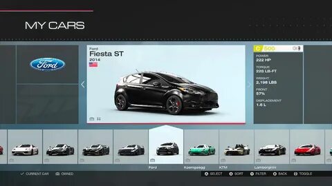 Forza 5 сколько машин