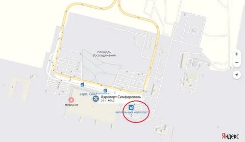 Карта вокзала симферополь