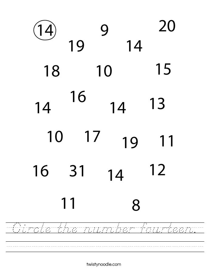 Numbers 1 14
