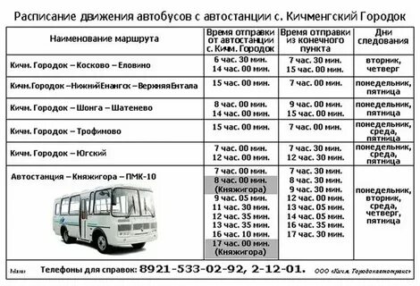 Расписание автобуса юрга зимник
