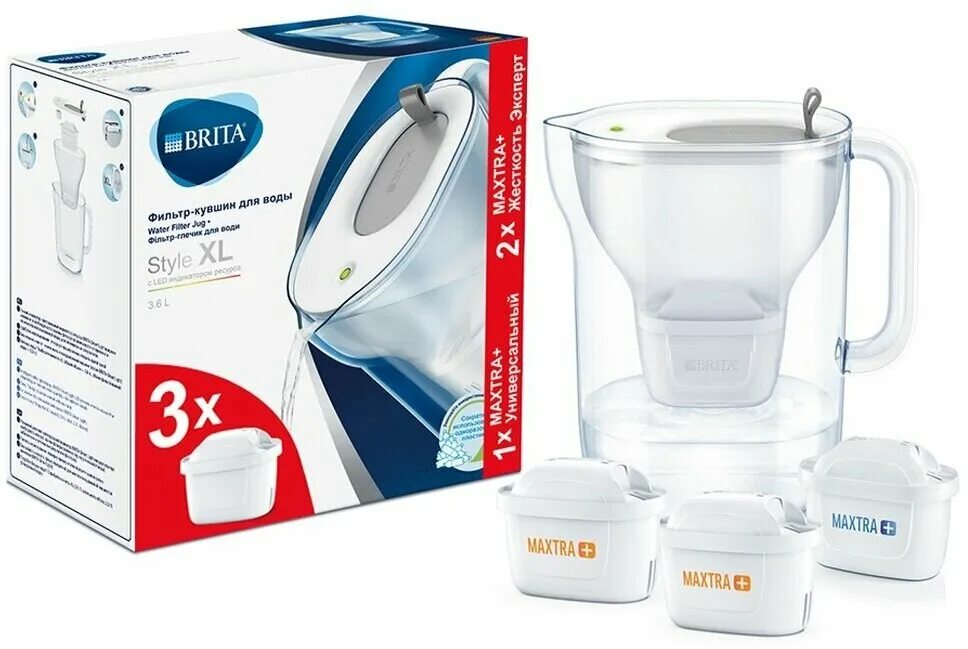 Картридж для кувшина брита. Фильтр для воды Brita Style MX+ XL, синий, 3.6л. Кувшин Brita Style XL MX+ (1u + 2lm) серый (3.6л). Фильтр для воды Brita Style MX+ led Grey. Фильтр кувшин Brita Style XL MX+ led серый + 2 картриджа.