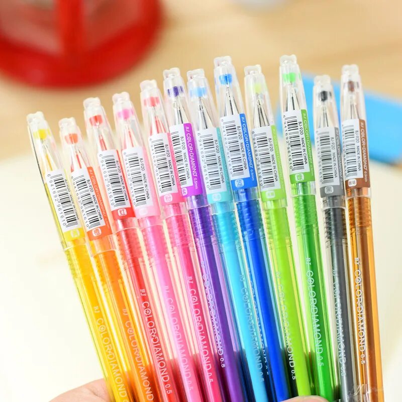 Цветные ручки. Красивые гелевые ручки. Яркие гелевые ручки. Гелевые ручки для девочек.