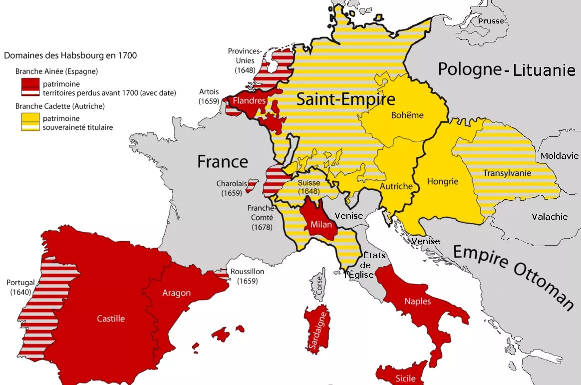 Договор 1700. Владение испанских Габсбургов в 16 веке на карте. Империя испанских Габсбургов карта. Владения австрийских Габсбургов на карте. Владения испанских и австрийских Габсбургов к 1700 году на карте.