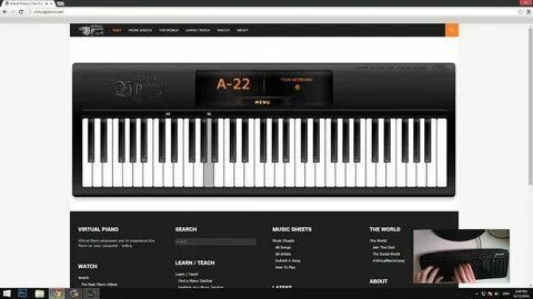 Virtual piano sheets