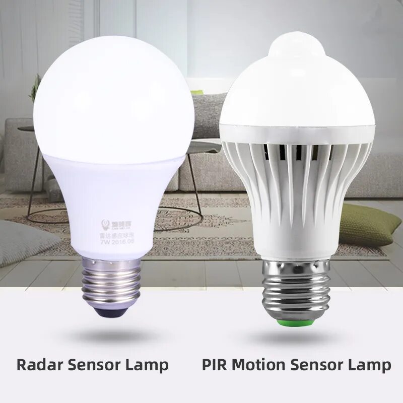 Led Radar sensor Bulb. Лампы в радарах. Лампочка с радиолокационным датчиком движения