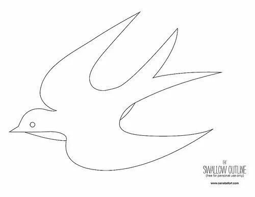 Шаблон блокадной ласточки для вырезания из бумаги Zwaluwen  Vogel gedaante, Zwaluwen, Vogel stencil