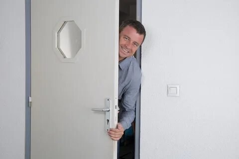 Man opening