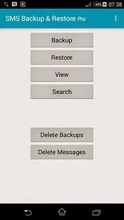 Sms backup restore