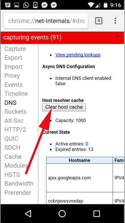 Internal dns. Chrome://net-Internals/#DNS. Кэширование DNS. «Clear host cache».. DNS телефон андроид.