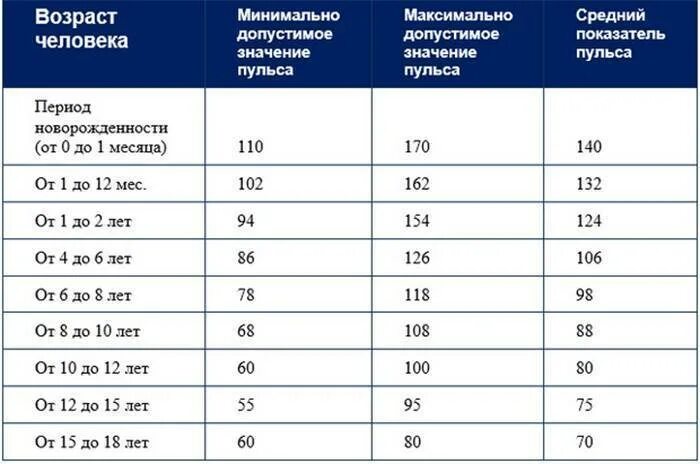 Сколько пульс должен быть у нормального человека