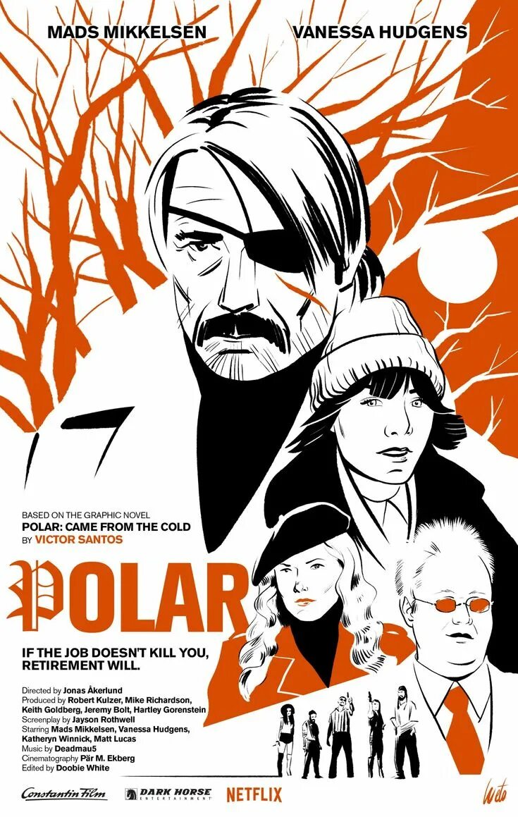 Полярный polar. Полярный 2019 постер. полярный нетфликс. полярный комикс. полярный миккельсен.