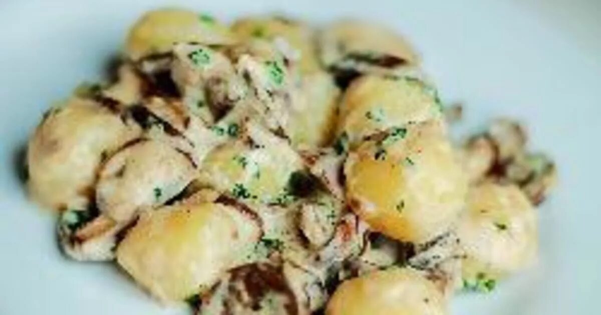 Ньокки с соусом с грибами