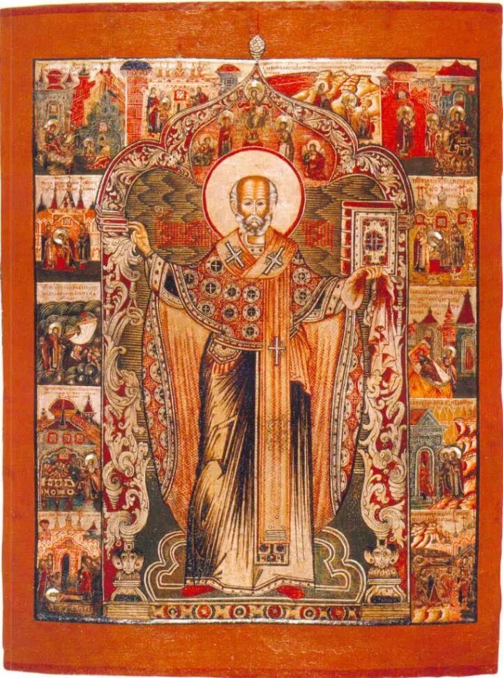 святитель николай чудотворец зарайский. иконы св. икона георгия победоносца с житием. икона житие николая чудотворца успенский. никола зарайский с житием.