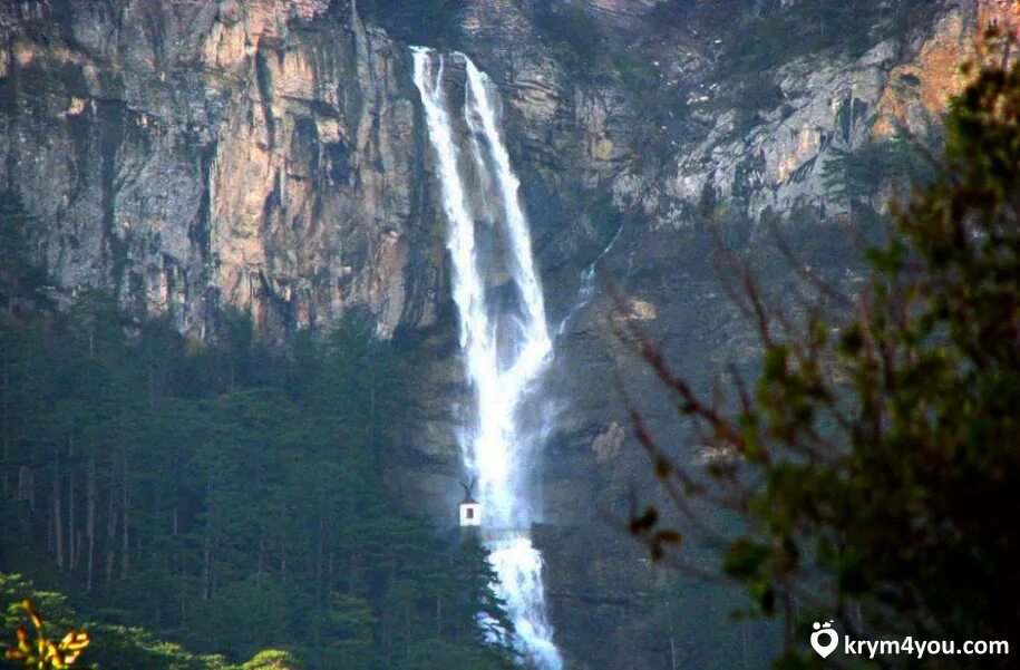 Самый высокий водопад крыма название. Водопад Учан-Су Крым. Водопад Учан-Су в Ялте. Ущелье Учан Су Крым. Учан-Су — самый высокий водопад Крыма..