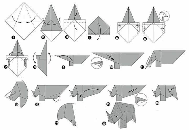 Оригами Слоник. Оригами носорог. Оригами из бумаги носорог схема. Оригами носорог схема.