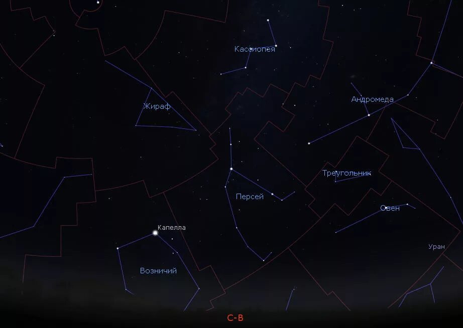 Созвездие туапсе. Созвездие Персеиды. Созвездие Персея и Андромеды на небе. Созвездье Андромеды и созвездия Персея. Персеиды Созвездие Персей.