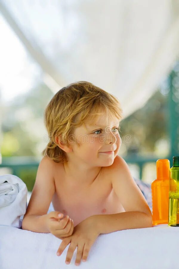 Little boys Jacuzzi. Little massage