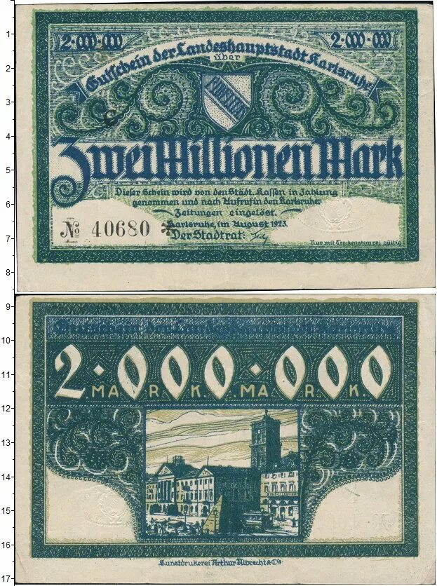 2000000 сум. Банкноты Веймарской Республики. Марки Веймарской Республики.