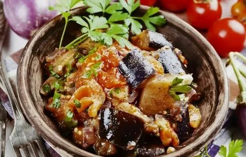 Курица с баклажанами по грузински